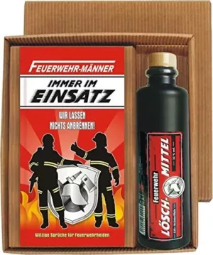 Geschenkset für richtige Feuerwehr Männer