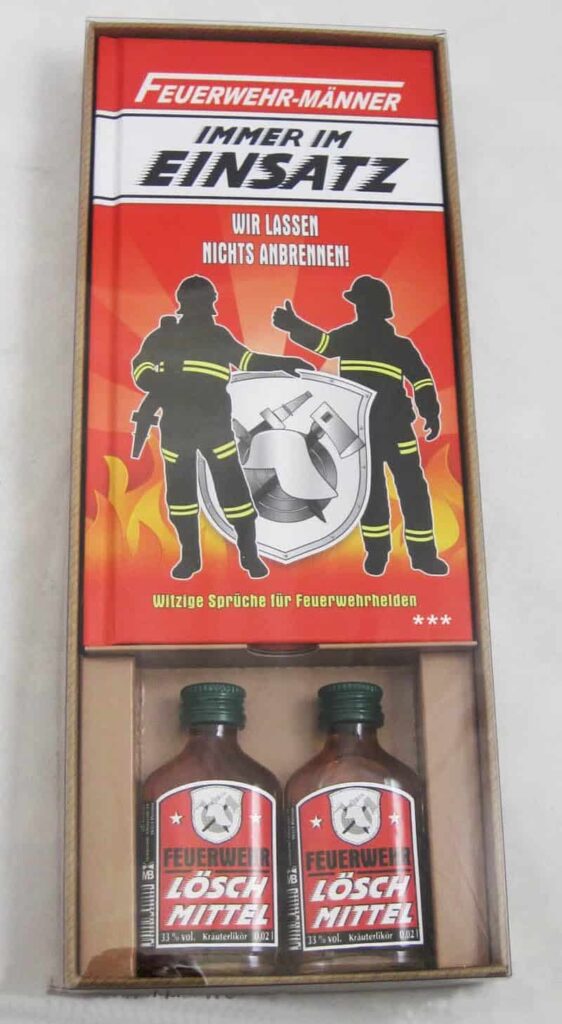 Geschenkset für richtige Feuerwehr Männer