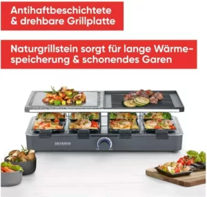 Racletteofen mit Grill im Einsatz