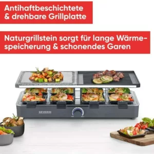 Racletteofen mit Grill im Einsatz