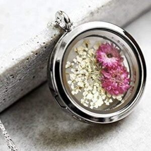 Kette mit echten Dillblüten