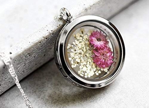 Kette mit echten Dillblüten