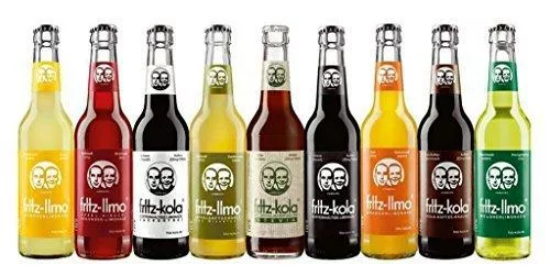 12 Flaschen Fritz Limo und -Cola im Set