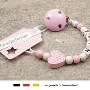 Baby SCHNULLERKETTE mit NAMEN