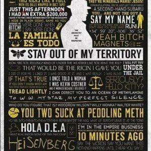 Breaking Bad Poster mit Sprüchen