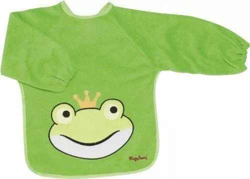 Lätzchen mit Ärmeln und Froschmotiv