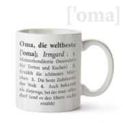 weltbeste Oma - personalisierte Tasse mit Omas Vornamen
