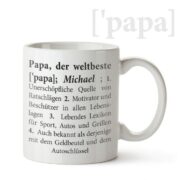 weltbester Papa - personalisierte Tasse mit Namen