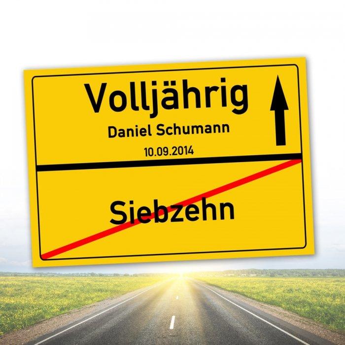 Persönliches Ortsschild