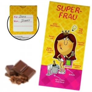 Superfrau Schokolade