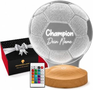 3D Fußball Wandlampe – Cooles Nachtlicht für kleine Fußballfans