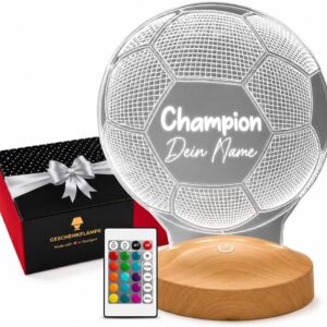 3D Fußball Wandlampe – Cooles Nachtlicht für kleine Fußballfans