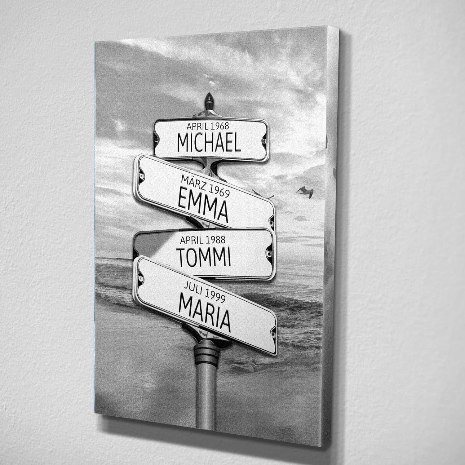 Wandbild mit eigenem Straßennamen