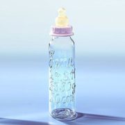 3 Baby-Flaschen 4x9cm 2 Farb Geburt Geldgeschenk Tortenfigur Deko Mädchen Junge 