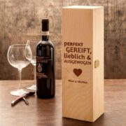 personalisierte Weinkiste für Pärchen