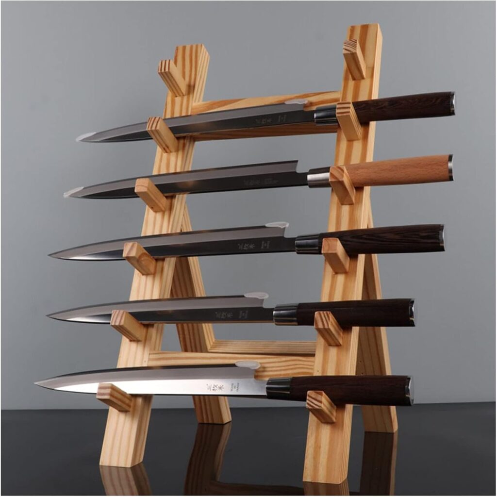 Samurai Küchenmesser Messerblock