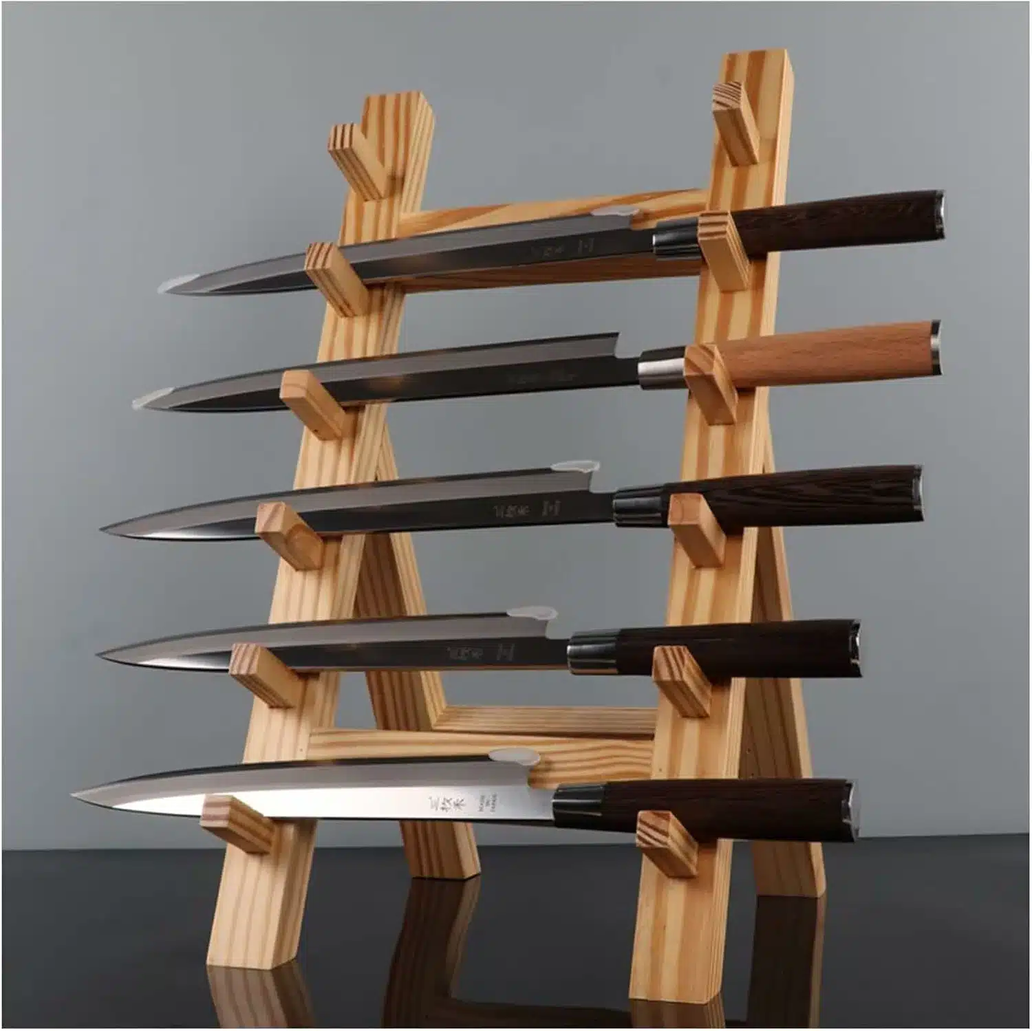 Samurai Küchenmesser Messerblock