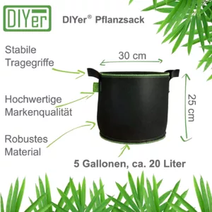 Pflanztasche - die leichte, originelle Alternative zum Blumentopf