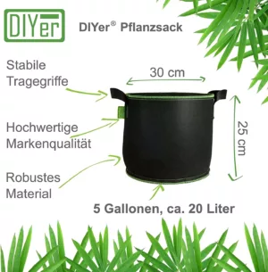 Pflanztasche - die leichte, originelle Alternative zum Blumentopf