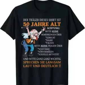 Ü50 T-Shirt mit humorvollem Aufdruck