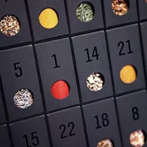 Gewürz Adventskalender mit Rezepten für Hobbyköche