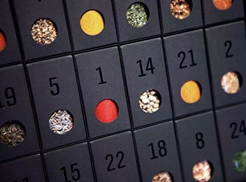 Gewürz Adventskalender mit Rezepten für Hobbyköche