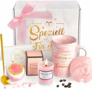 Geschenkset: Du Bist Großartig – Tasse, Kerze & Wellness-Box