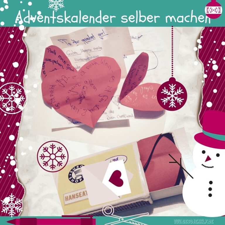 Adventskalender selber machen: super einfach, günstig & romantisch