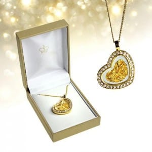 Herz Halskette aus Gold mit Diamanten