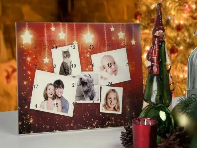 Adventskalender mit Schokolade