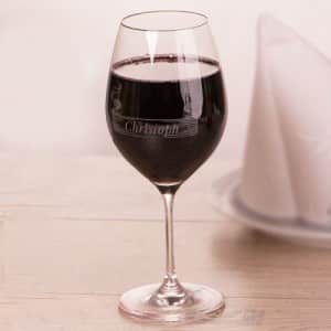 personalisiertes Weinglas