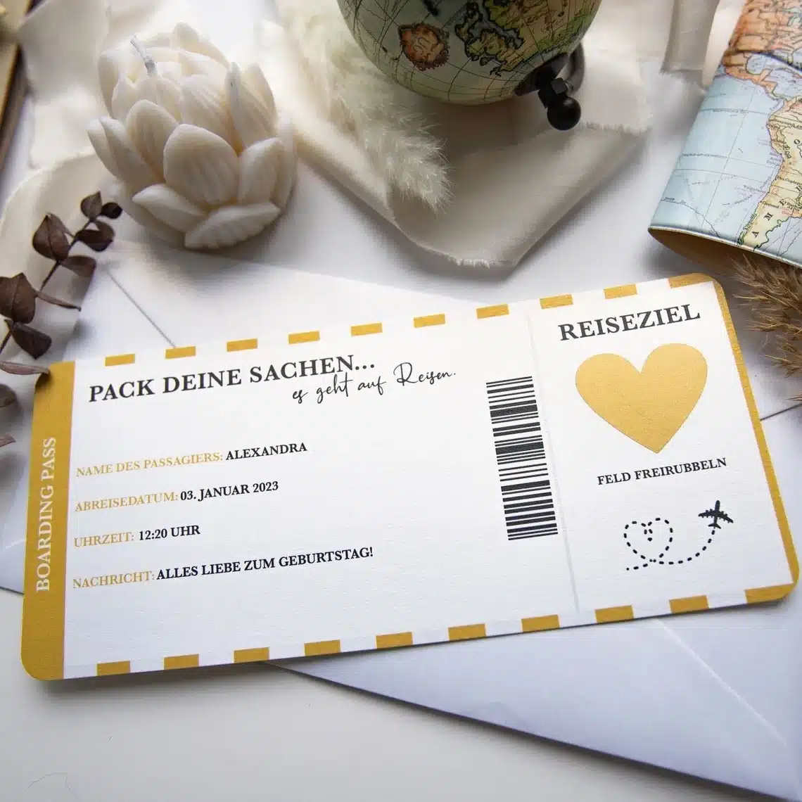 Liebes-Flugticket