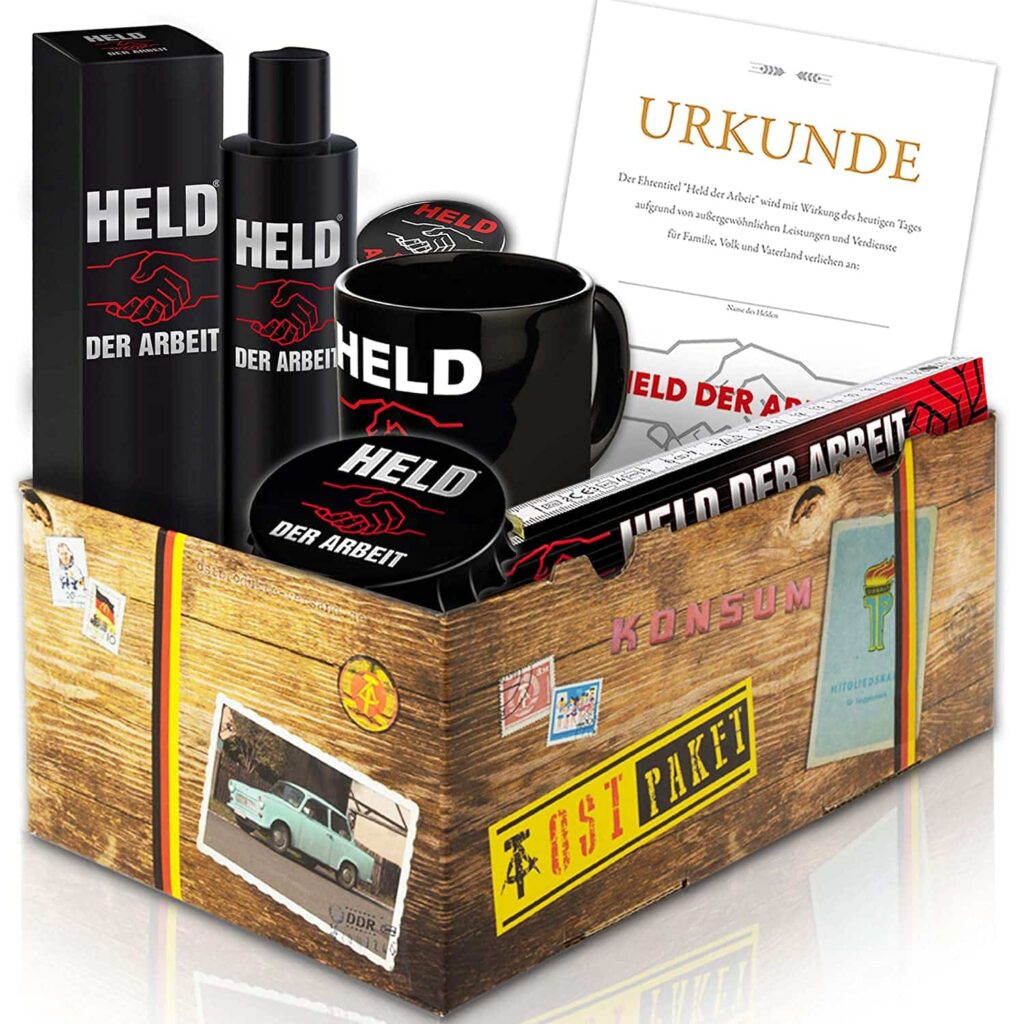 Held der Arbeit-Set im Geschenkkarton