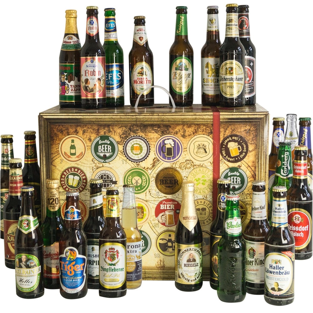24er Set Beste Biere Welt & Deutschland Top Geschenk für