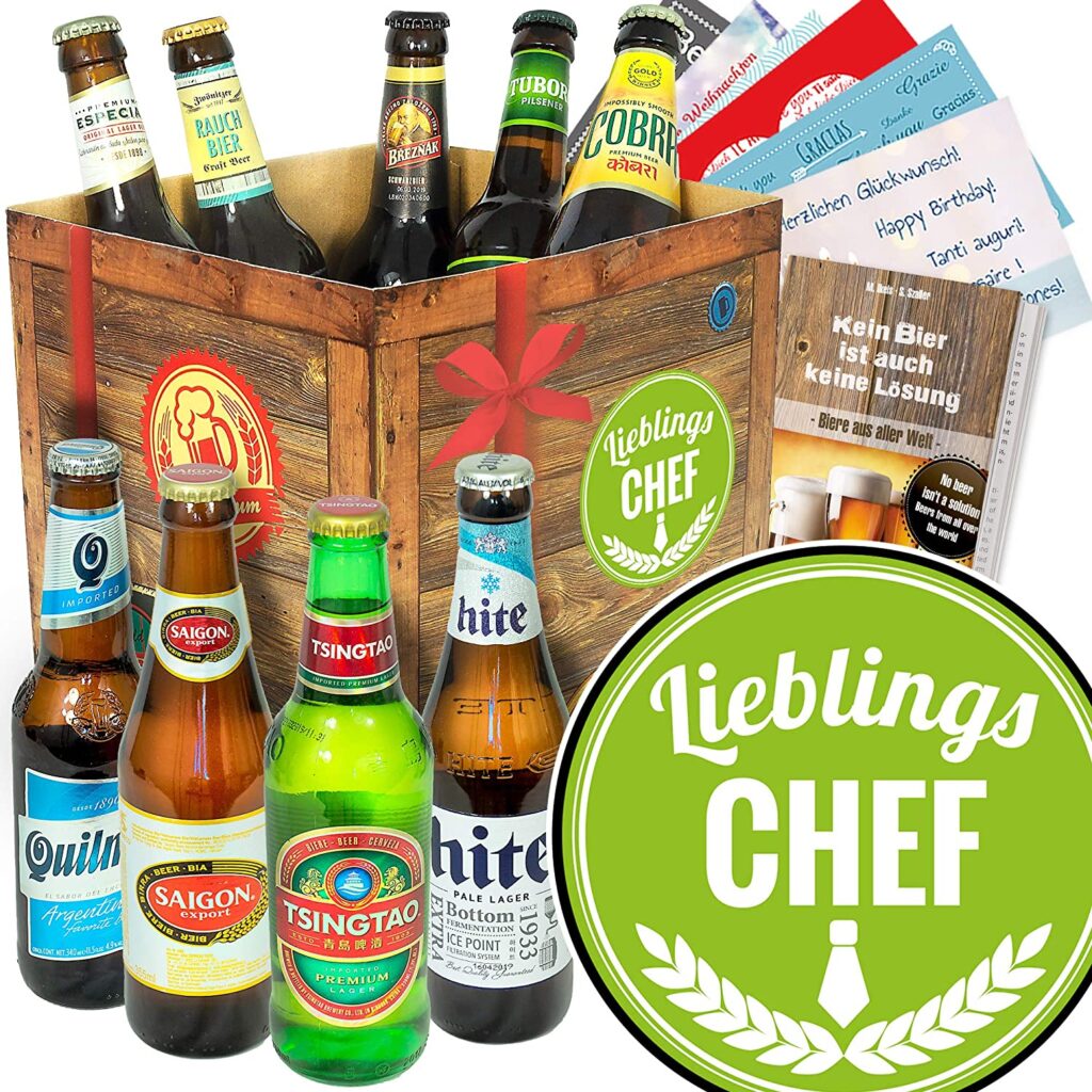 Biergeschenk Bester Chef der Welt