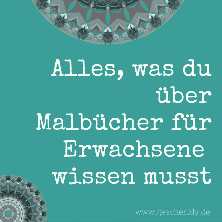 Alles über Malbücher für Erwachsene