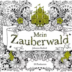 Postkarten zum Ausmalen: Zauberwald