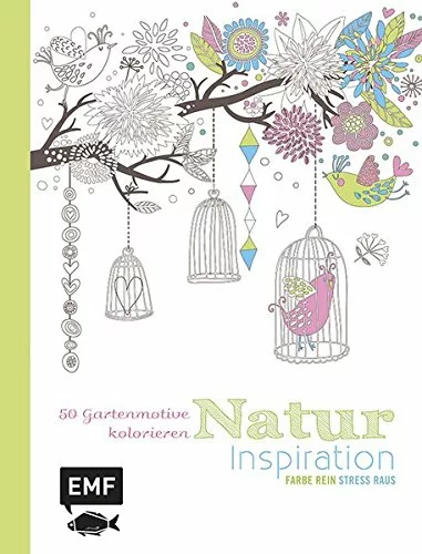 Malbuch Gartenmotive