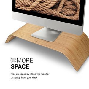 Monitor Ständer aus Walnussholz - Geschenk für PC und Schreibtisch