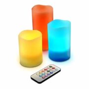 LED Kerzen 3er Set mit Fernbedienung