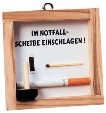 Die Notfall Zigarette - für werdende Nichtraucher!