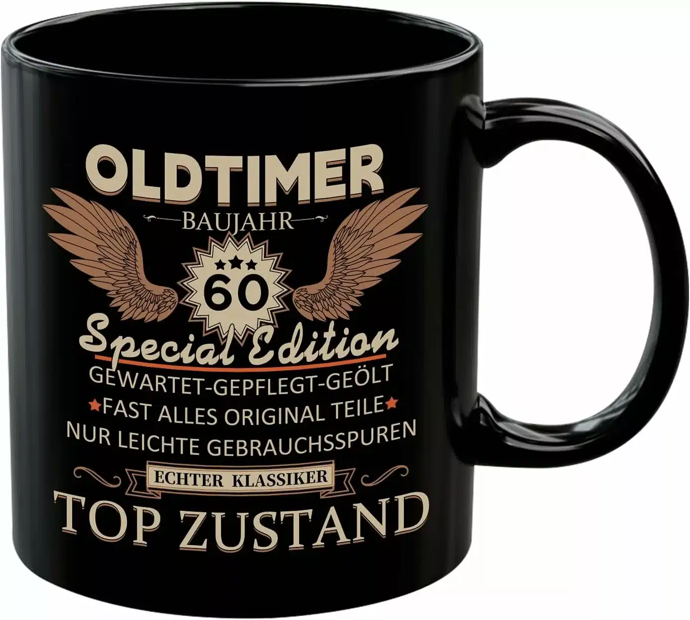 Kaffeebecher älterer Herr