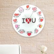 Wanduhr "I Love You" in mehreren Sprachen