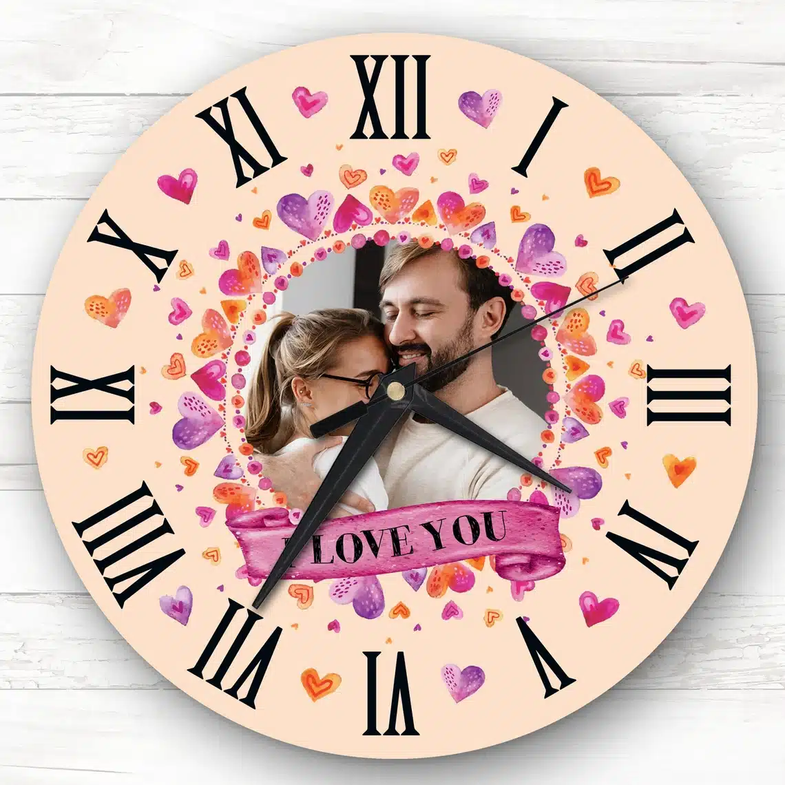 Wanduhr "I Love You"
