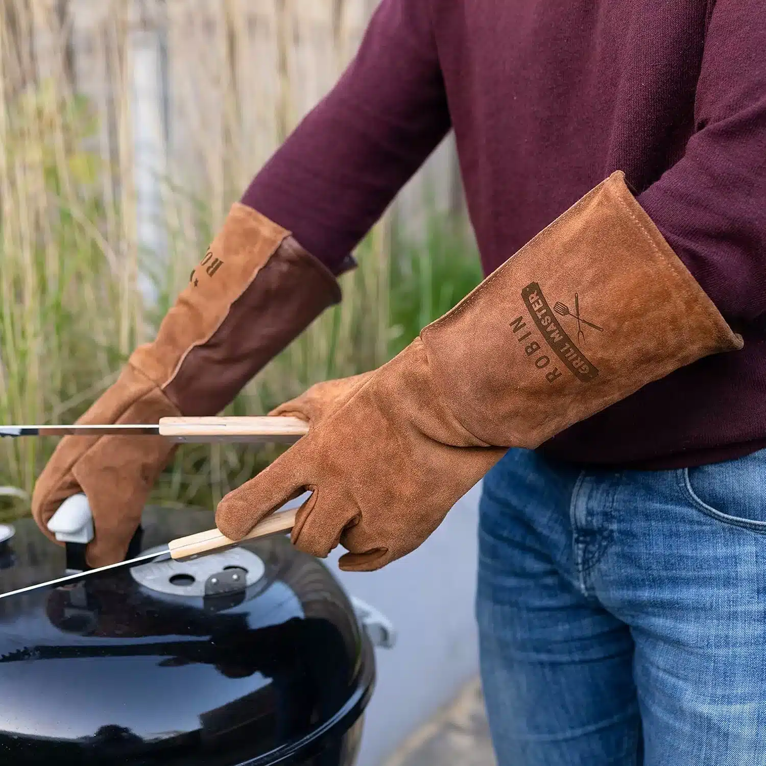 BBQ Wildleder-Grillhandschuhe