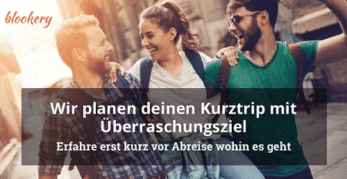 Blind Booking: Kurztrip mit Überraschungsziel