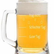 Bierglas mit Stimmungsbarometer
