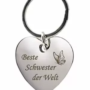 Herzschlüsselanhänger Beste Schwester