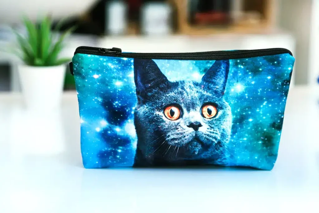 Space cat Kosmetiktasche - Geschenk für junge Frauen!