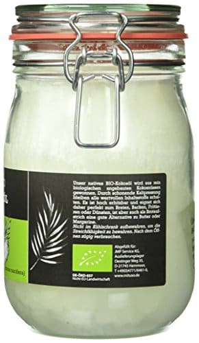 Bio Kokosöl - im praktischen Mehrwegglas